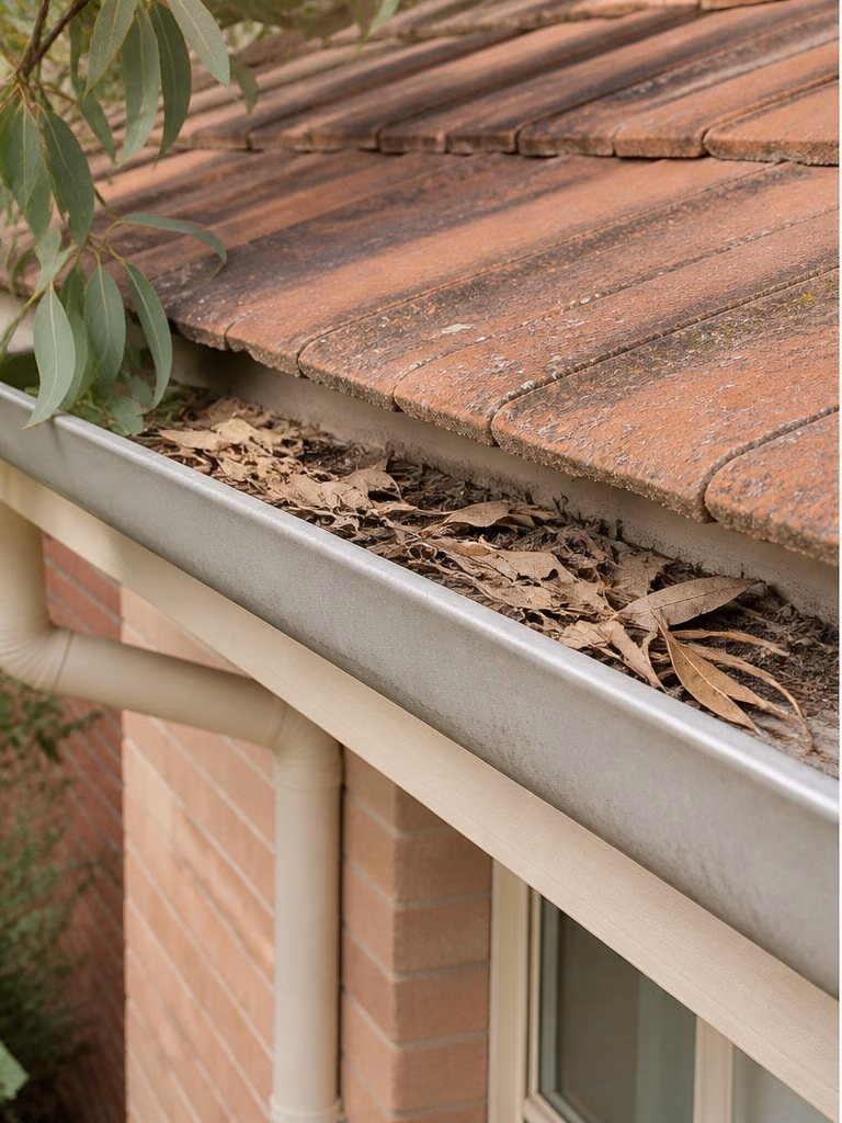 Open gutter before gutter guard installation